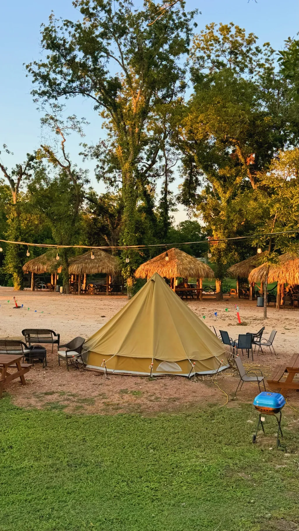 Bell Tent riverside view