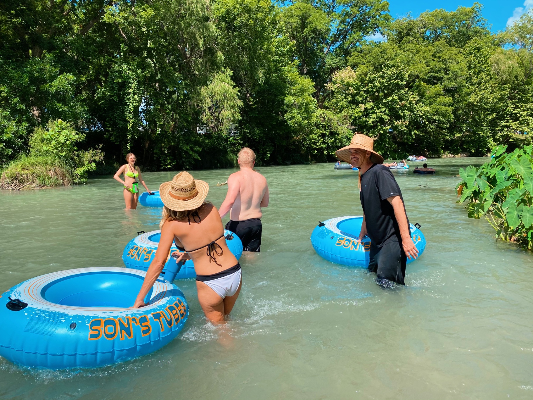 Group tubing with Son's River Ranch tubes