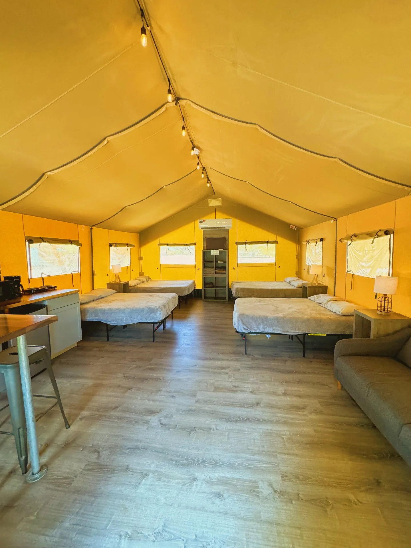 Safari Cabin spacious interior