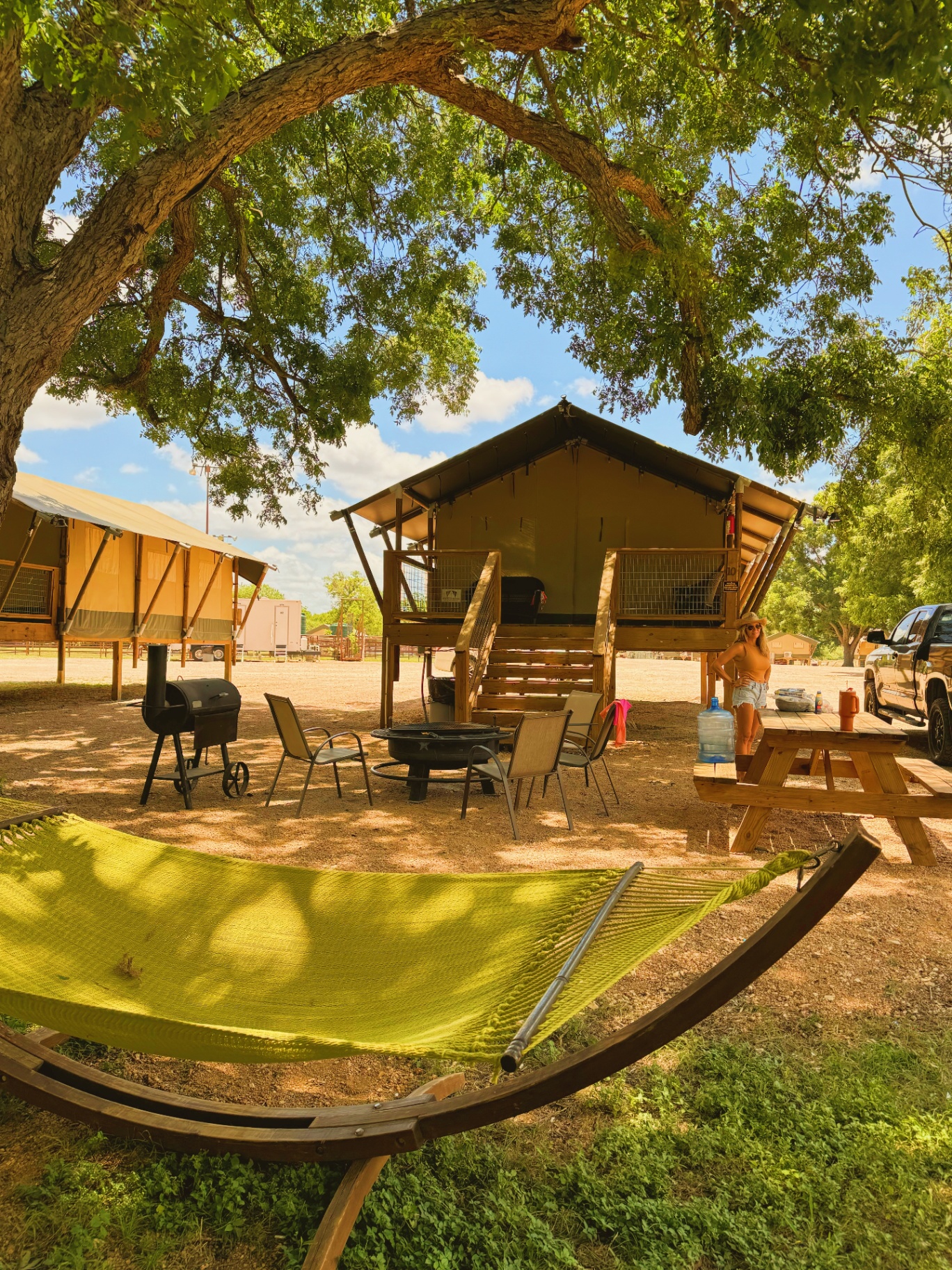 Safari Cabin with hammock